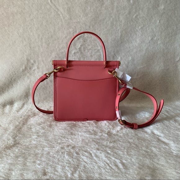 NWT Coach Leather Mini Court Top Handle Convertible Bag - Picture 4 of 11